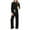 Black, variant on 2 Piece Fall Outfits Womens Sweatsuits Loose Lounge Casual Long Sleeve Top and Wide Leg Pant Sets with Pockets (XL, Black)