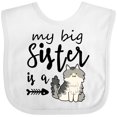 thumbnail image 3 of Inktastic My Big Sister is a Cat Boys or Girls Baby Bib, 3 of 4