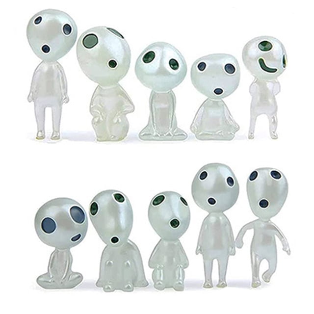 Brillo en El Oscuro Elfos Luminosos Mini Figuras 10pcs (luz) Verde