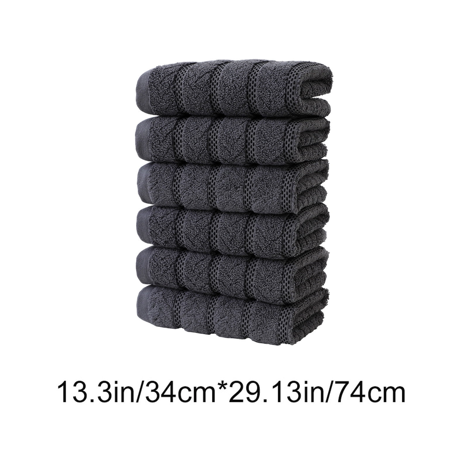 Summer Savings Clearance! Boovnll 6 Pack Hand Towels for Bathroom, 13x29" Super Soft & Absorbent Quick Dry Solid Color Cotton Towels, Thicken Microfiber Hand Towels for Hotel, Pool, Spa, Beach, Towels