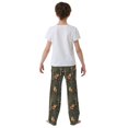 thumbnail image 5 of FORMRS Kids Pajama Pants with Pockets Size 9-10Y Boys Lounge Sleep Bottoms, Green Forest Fox Pattern, 5 of 8