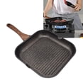 thumbnail image 4 of Frying Pan, Healthy Griddle Pan Large Capacity Heat Resistant Handle  For Gas For Onion 24cm, 4 of 8