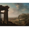 thumbnail image 2 of John Martin 14x12 Gold Ornate Wood Frame and Double Matted Museum Art Print Titled - Ruins of an Ancient City (C. 1810 - 1820), 2 of 4
