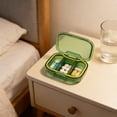 thumbnail image 6 of Portable 3 Grid Mini Storage Box,Moisture Proof Small Organizer,Travel Friendly Container,Removable Divider Case,Semi Transparent Visible Box,Small Item Organizer,Compact Daily Carry Storage, 6 of 7