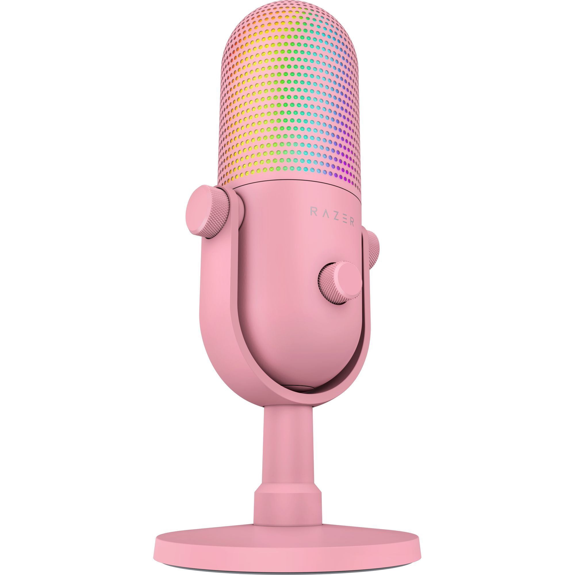 Razer Seiren V3 Chroma USB Mic with RGB Lighting Microphone with Tap-to-Mute, Quartz