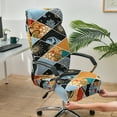thumbnail image 5 of Stretch Printed Computer Office Chair Covers,Desk Rotating Chair Slipcovers Removable Washable Anti-Dust Spandex Chair Protector Cover for Office Chair-M(14.9-21.6inch)-06, 5 of 8