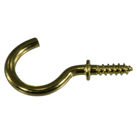 

7/16 x 3/4 Brass Cup Hooks SHB-103 (25 pcs.)