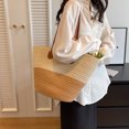 thumbnail image 4 of Bolso de mano para mujer bolso de mano sencillo de paja de gran capacidad para mujer bolso de mano bolso de compras FLhrweasw Para estrenar, 4 of 9