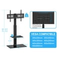FITUEYES Tall Floor TV Stand with Swivel Mount, Corner TV Stand for 32
