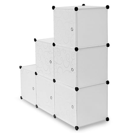 UPC: 0818103028438 | Work-It! Modular Cube Storage Organizer | Set of 6 Cubes