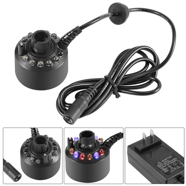 Generador de Niebla LED Colorido ANGGREK 12 Luces para Estanque