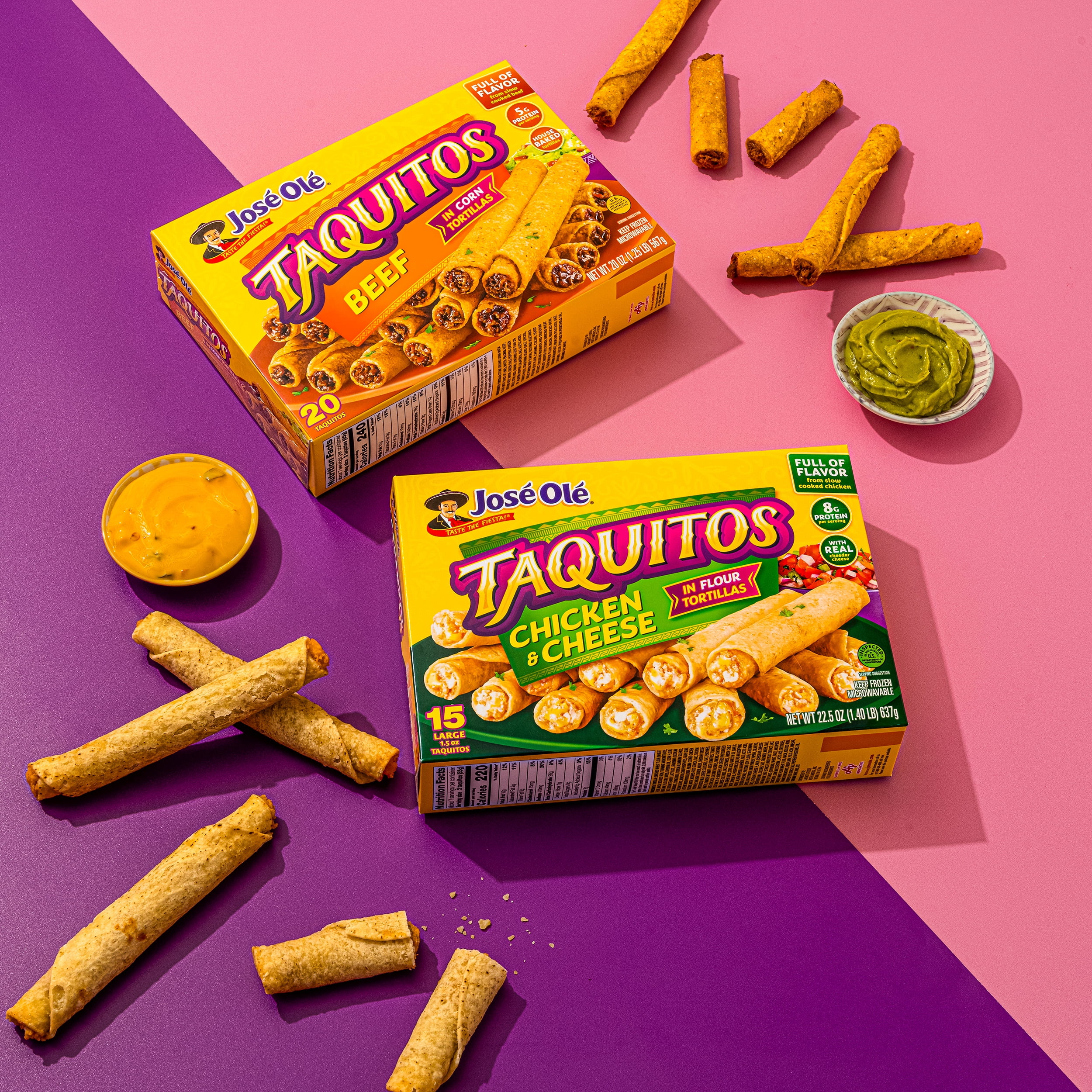 Jose Ole Taquitos Chicken & Cheese - 15 CT