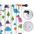 thumbnail image 4 of Blackout Kids Curtains,White Dinosaurs Landscapes Pattern Childrens Insulated Curtains Set Of 2,Bedroom Essentials,Toddler Room Decor 42"x84", 4 of 5