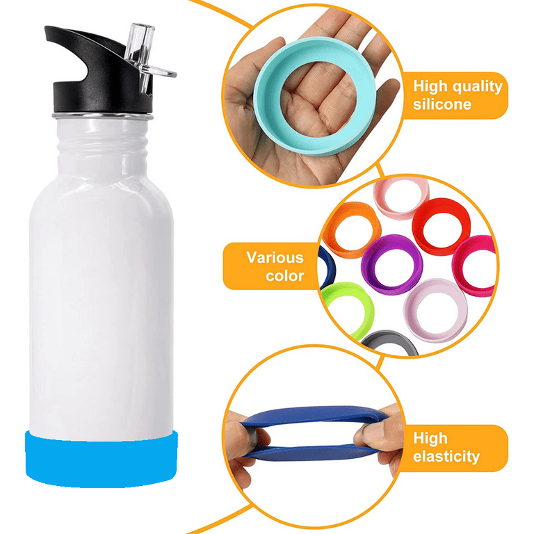 Protective Cup Mat Silicone Sleeve Heat-Resistant Water Bottle Holder  Insulation Mat Non-Slip 