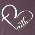 thumbnail image 5 of Wild Bobby Heart Made Of Faith Inspirational/Christian Women Tri-Blend Racerback Tank Top, Vintage Purple, Large, 5 of 5