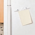 thumbnail image 4 of Extra Strong Magnetic Clips | Oimcto 4-In-1 Transparent Paper Clamps with Magnets, Hanging Hole & Label Slot for Fridge & Whiteboard, 4 of 7
