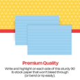 thumbnail image 2 of School Smart Ruled Index Card, 90 lb Stock, 4 x 6 Inches, Blue, Pack of 100, 2 of 9