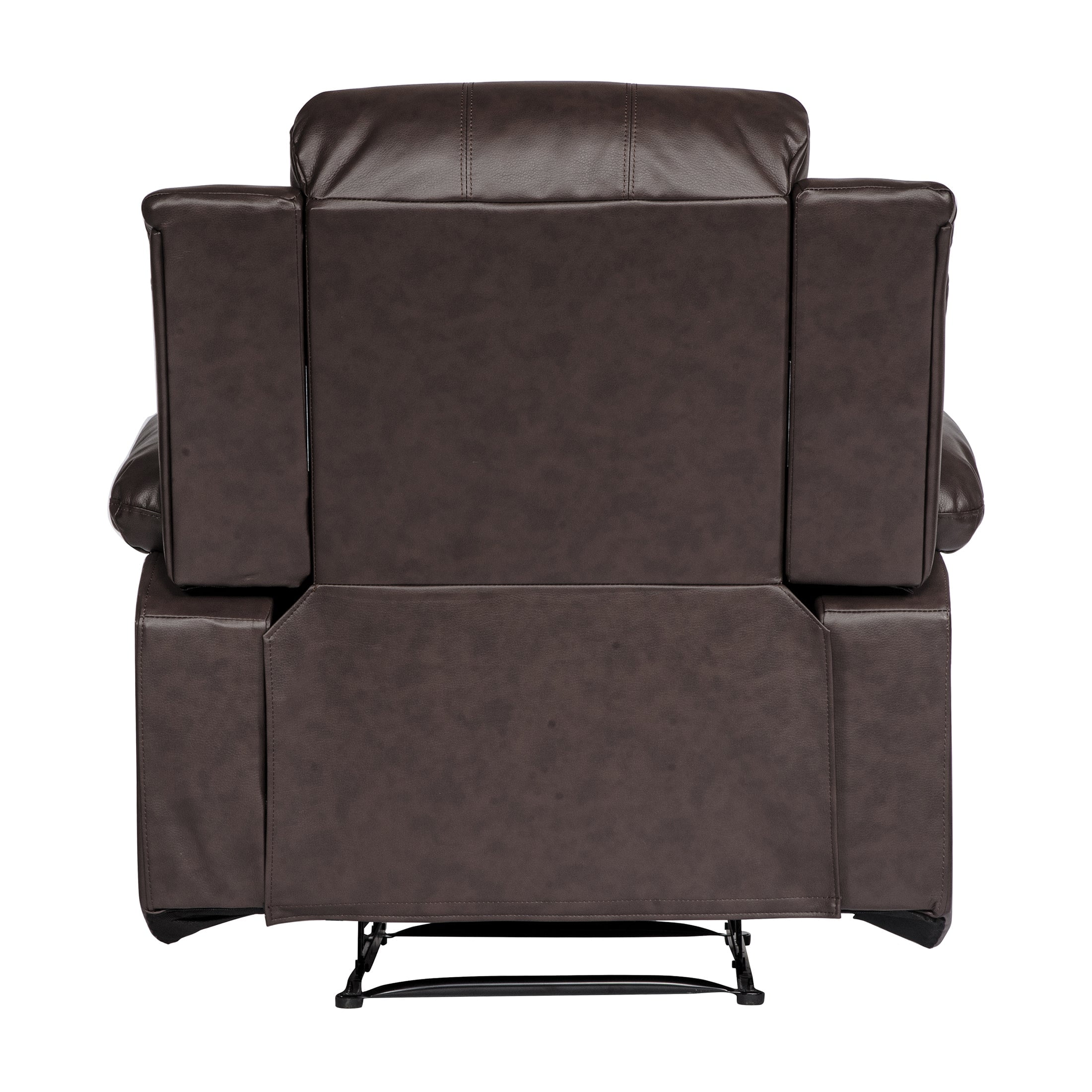 OakvillePark Tillinghast Faux Leather Upholstered Reclining Chair, Brown