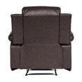 thumbnail image 4 of OakvillePark Tillinghast Faux Leather Upholstered Reclining Chair, Brown, 4 of 8