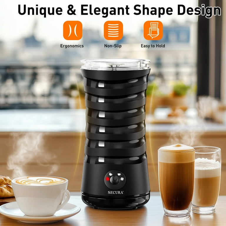 Automatic Milk Milk Warmer Frother For Coffee Portable Plastic