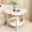 White-440, variant on Bedside Table with Storage Cabinet & Mobile Wheels, Small Nightstand for Bedroom, Sofa Side Table , Compact Furniture for Small Spaces & Apartment Living