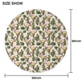 thumbnail image 6 of Beige Buffalo Skull Cactus Pattern Round Tablecloth 60"x60",Wrinkle Wipeable Table Cloth for Kitchen Dining Room Picnic Patio Party, 6 of 6