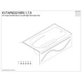 thumbnail image 4 of Kingston Brass KVTAP603216R1 60-Inch Acrylic Rectangular 3-Wall Anti-Skid Alcove Tub Combo with Tub Door (Right Hand Drain) in White/Polished Chrome, 4 of 9
