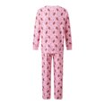 thumbnail image 3 of RUINIXCW Christmas Gingerbread Man Pink Family Matching Pajamas Adult Kid Baby Pet Sleepwear Xmas Holiday Family Cozy Home Loungewear, 3 of 6
