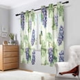 thumbnail image 2 of Yayeee Window Curtains Set of 2 for Living Room Light Filtering 63"x42", Grape Leaves Pattern, 2 of 7