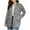 Gray, variant on Women's Sequin Jacket Open Front Long Sleeve Blazers Party Sparkly Cardigan Coat for Club Festival Pink XXL(XXL)