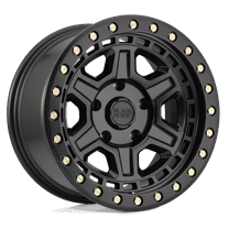 Black Rhino Reno 17X9 5X127 -18Et 112.1Cb Matte Black W/ Brass Bolts Wheel