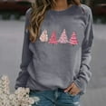 thumbnail image 4 of Craaazy Women's Christmas Shirt Long Sleeve Merry Christmas Sweatshirts Casual Pullover Tops Gifts, 4 of 6