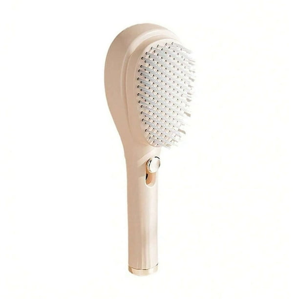 Cepillo de pelo autolimpiable, peine telescópico, peine para limpieza del cuero cabelludo, peine especial portátil para masaje del cuero cabelludo.