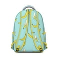 thumbnail image 3 of Cute Banana Pattern Backpack Tropical Banana School Bag with Yellow Aesthetic, Cartoon Design, and Fruit Lover Print, 3 of 6