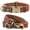 Brown, variant on Pet Artist Classic Quick Released Leather Dog Collar and Dog Leash Set 4.5FT for Small Medium Large Dogs