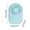 thumbnail image 3 of XWSHYW Admirador Mini Ventilador Portátil, Potente Ventilador de Mano, Recargable, 3 Velocidades, Incorporación de Batería Ajustable, Vida Útil Extra Larga, Pequeño Ventilador de Mano para Niñas y Ni, 3 of 6