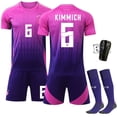 thumbnail image 1 of 2024 Copa de Europa Alemania Camiseta de fútbol visitante No. 10 Musiala 13 Muller Jersey Uniforme de equipo para adultos para niños Veranotalla 6+calcetines+protectores de piernas, 1 of 1
