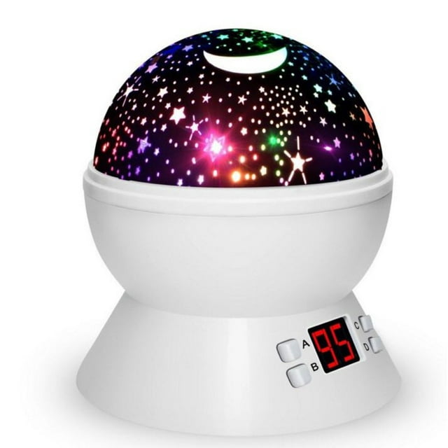 Luces nocturnas de estrellas para niños, proyector de estrellas para bebés con temporizador, lámpara de techo estrellada para decoración de guardería, juguete de regalo para niños pequeños y niñas de JAMW Sencillez