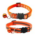 thumbnail image 1 of 2 Pack Reflective Cat Collars with Bell, Safety Quick Release Breakaway Kitten Collars, Adjustable 19-32cm Soft Collars for Cats & Kittens, 1 of 5
