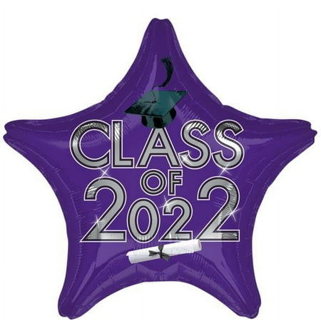 Purple Class of 2022 19" Foil Balloon
