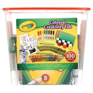 Crayola Creativity Tub, 102-Piece Art Supply Set