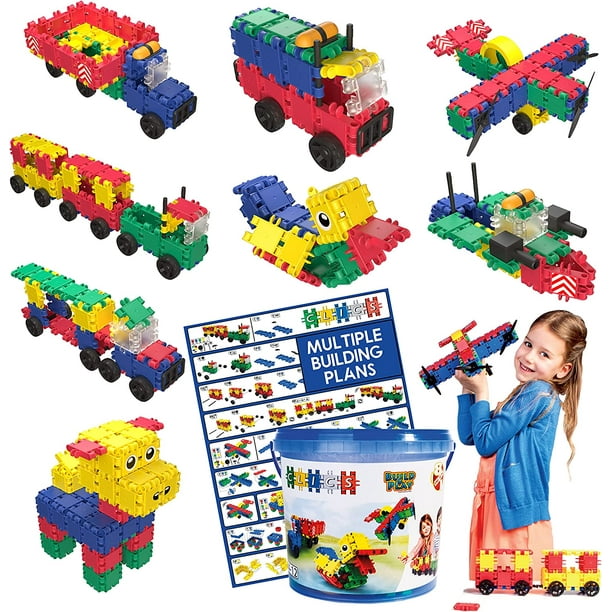 Clics Creative Toy Building Blocks, Basic Set 160 Piece EcoFriendly