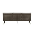 thumbnail image 4 of New Classic Furniture Genova Metal/Wicker Patio Sofa with Accent Pillows in Gray, 4 of 7