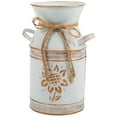 thumbnail image 3 of MLINS  Galvanized Milk Can White Decor Vase Flower Bucket Flowerpot, 3 of 7