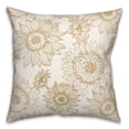 thumbnail image 2 of Creative Products Large Sunflower Head Gold and White 18 x 18 Spun Poly Pillow, 2 of 3