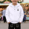 thumbnail image 2 of Bjutir Zip Up Hoodies For Boys Cartoon Print Zipper Jackets Fashion Hooded Sweatshirt Festives Events Clothes Size 2-14 Years, White, 2 of 4