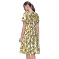 thumbnail image 2 of Bixox Robe d'Été à Manches Courtes pour Femmes Robe Ample Longueur Genou avec Poches-Bière, 2 of 7