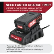 (2 pack) Hyper Tough 20V Max 2.0Ah Lithium-Ion Rechargeable Battery, New Condition