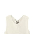 thumbnail image 6 of aturustex Women's Basic Knit Waistcoats Ladies Crew Neck Slim Tank Tops Bow Tie Back Sweater Vest Fashion Cozy Casual Blouses Daily Spring Fall Clothes Streetwear, 6 of 7