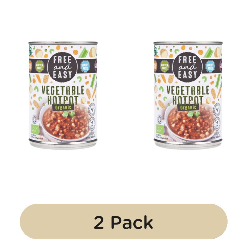Free and Easy Organic Free From Vegetable Hotpot 400g, British Import (Pack of 2)